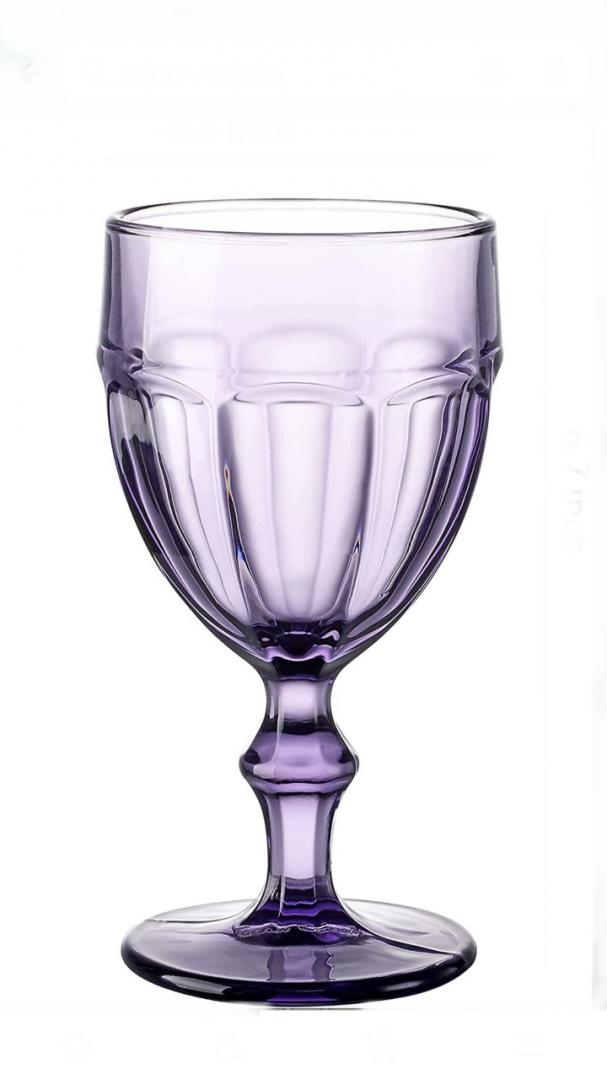 Purple Goblet 8 Oz  $ 2.75