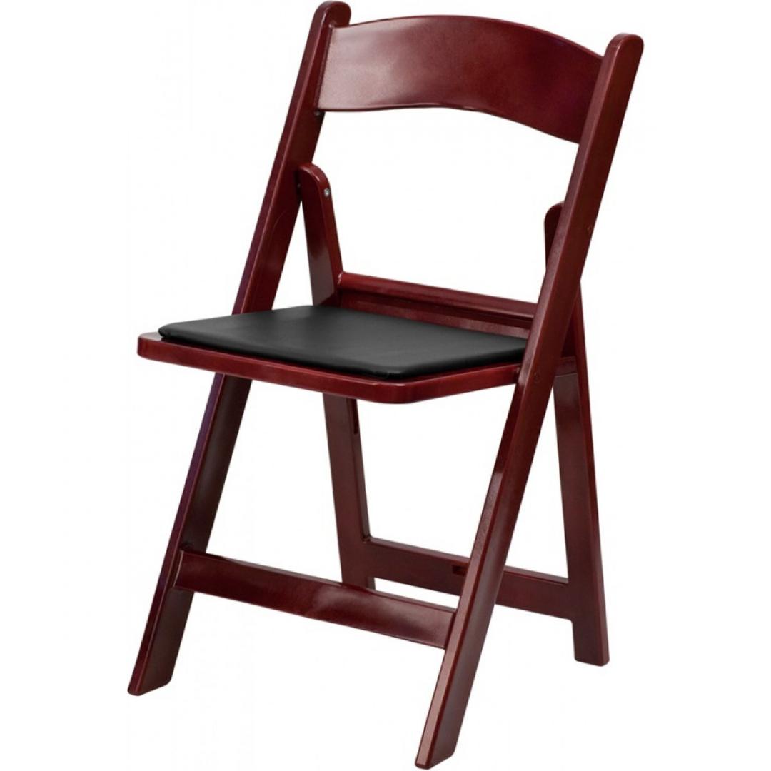 Resin Folding Chair Mahogany $ 3